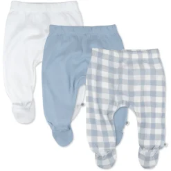3-Pack Organic Cotton Footed Pants