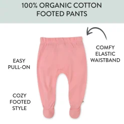 2-Pack Organic Cotton Footed Pants