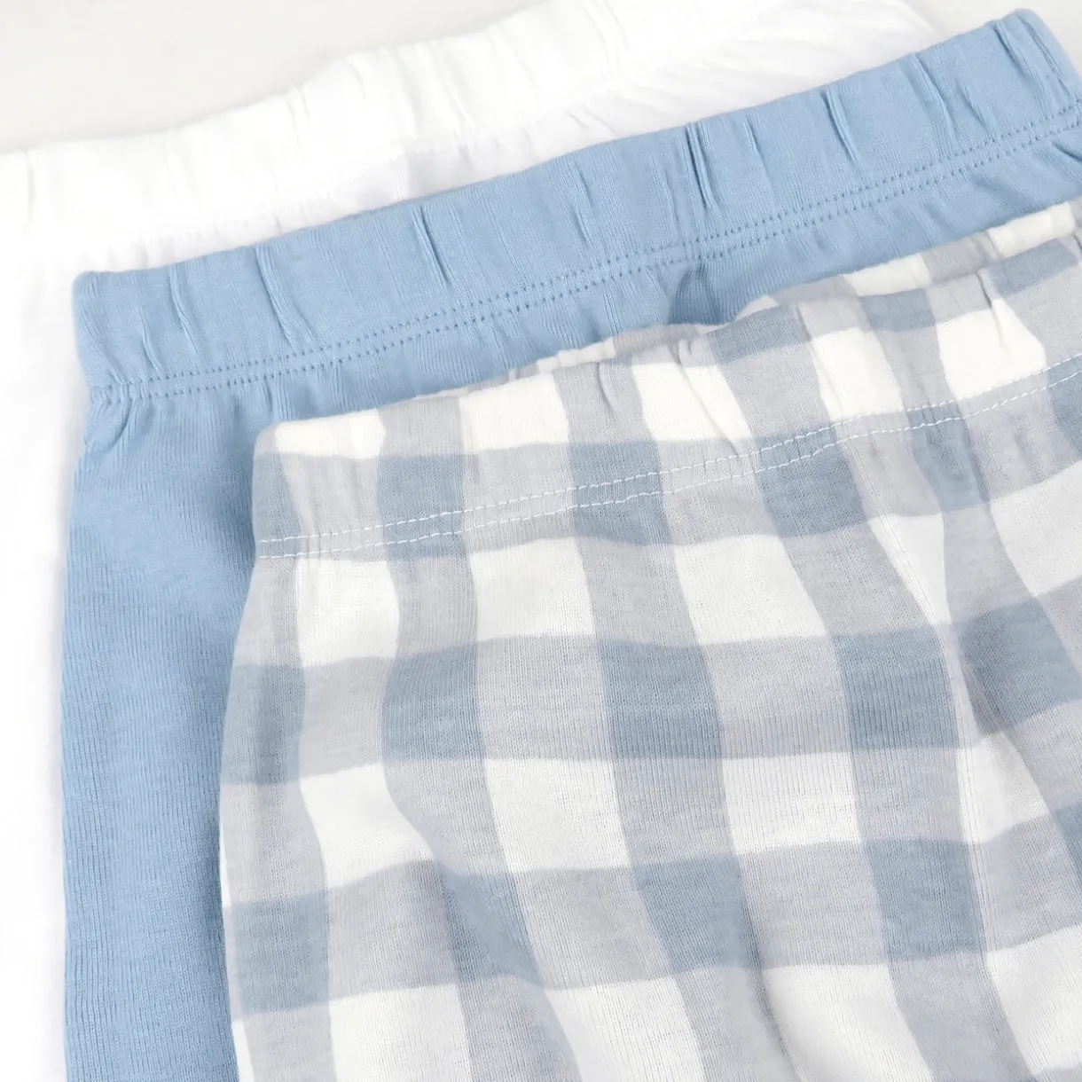3-Pack Organic Cotton Footed Pants