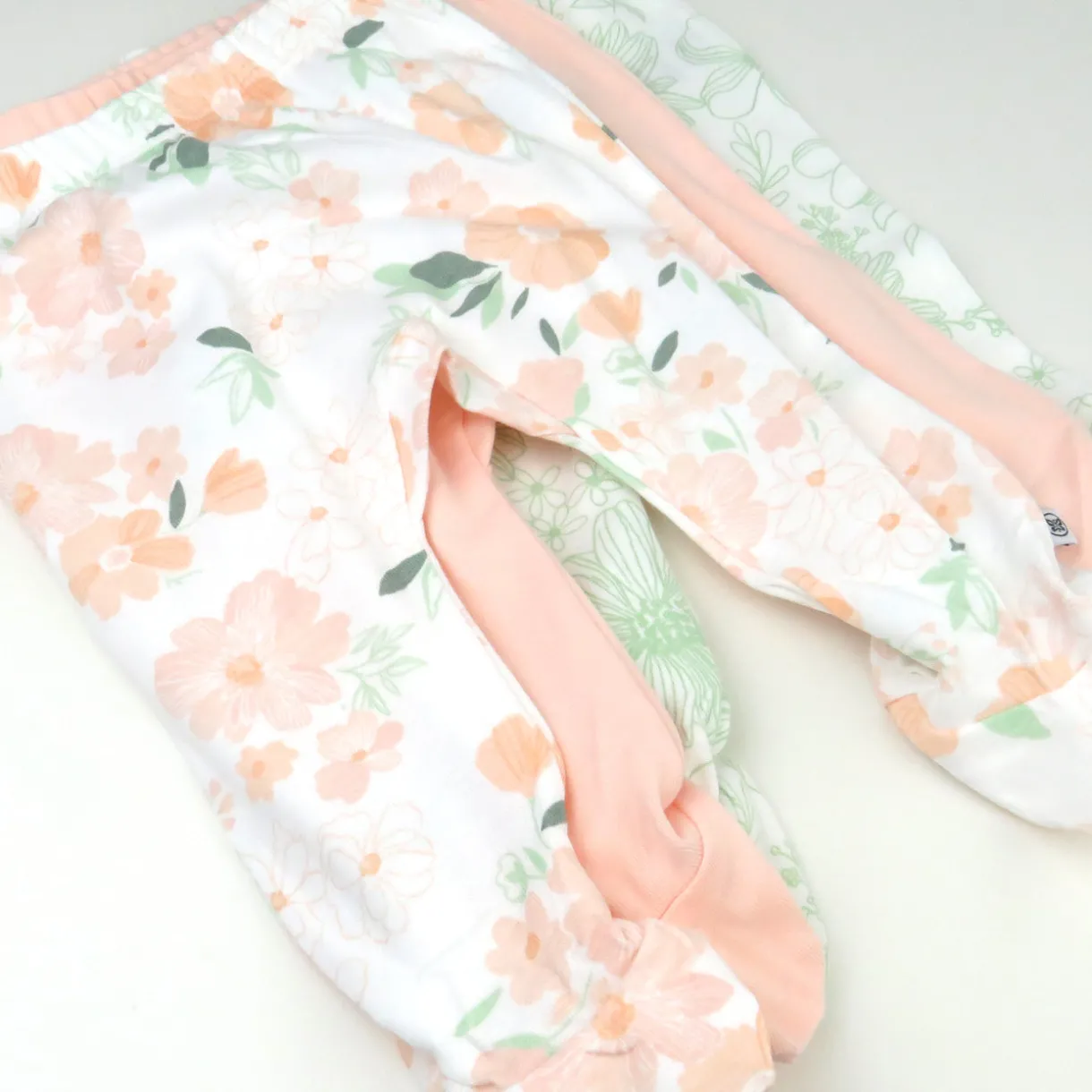 3-Pack Organic Cotton Footed Pants