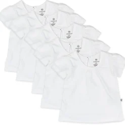5-Pack Organic Cotton Girls' Short Sleeve T-Shirts