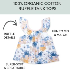 5-Pack Organic Cotton Girls' Short Sleeve T-Shirts