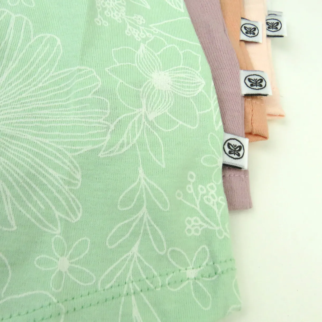 5-Pack Organic Cotton Girls' Short Sleeve T-Shirts