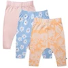 3-Pack Organic Cotton Harem Pants