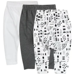 3-Pack Organic Cotton Harem Pants