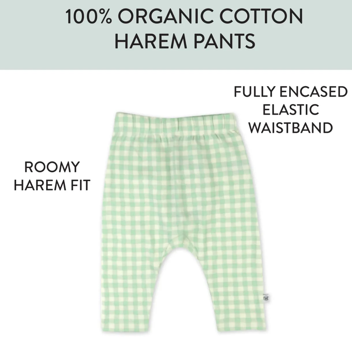 3-Pack Organic Cotton Harem Pants