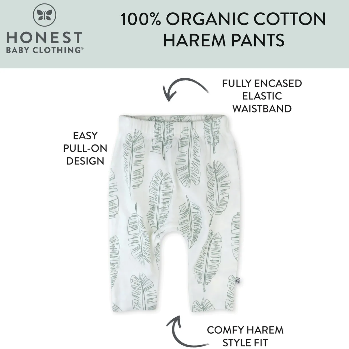 4-Pack Organic Cotton Harem Pants