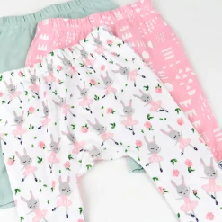 3-Pack Organic Cotton Harem Pants