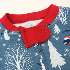 2-Pack Organic Cotton Holiday Snug-Fit Footed Pajamas