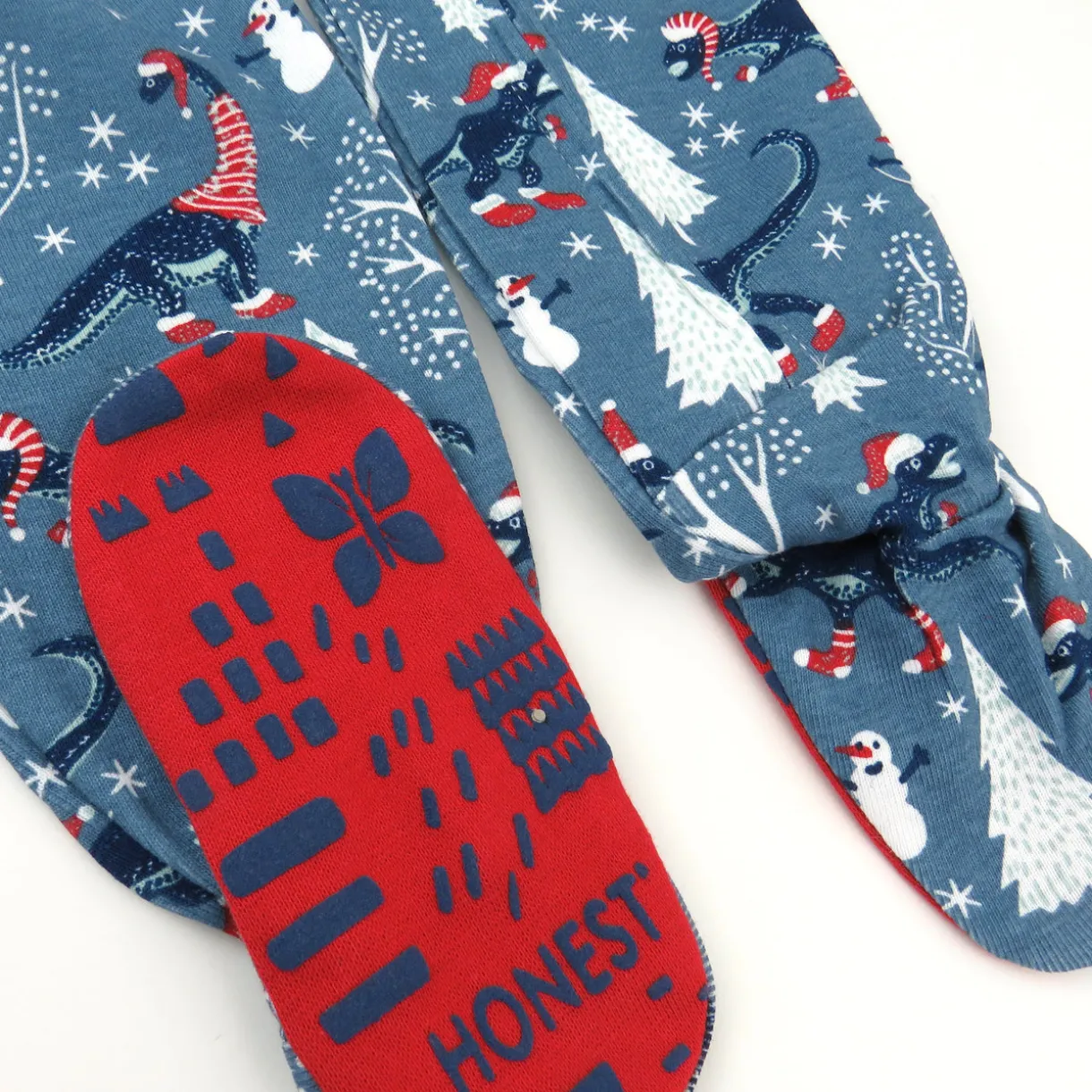 2-Pack Organic Cotton Holiday Snug-Fit Footed Pajamas