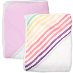 2-Pack Organic Cotton Hooded Towels