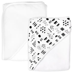 2-Pack Organic Cotton Hooded Towels