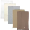 5-Pack Organic Cotton Knit Tri-fold Burp Cloths