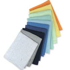 10-Pack Organic Cotton Knit Tri-fold Burp Cloths