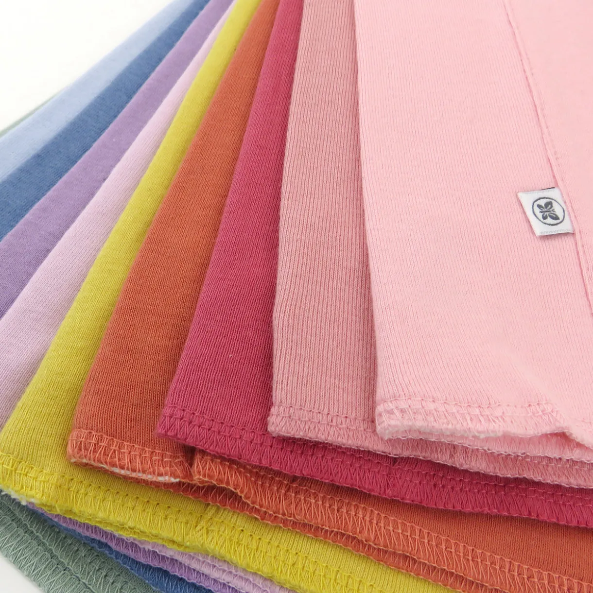 10-Pack Organic Cotton Knit Tri-fold Burp Cloths