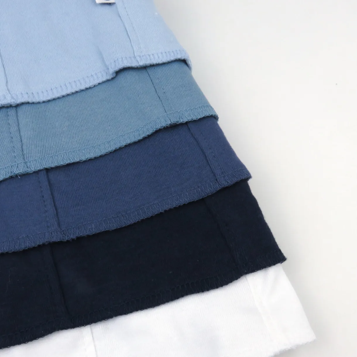 5-Pack Organic Cotton Knit Tri-fold Burp Cloths