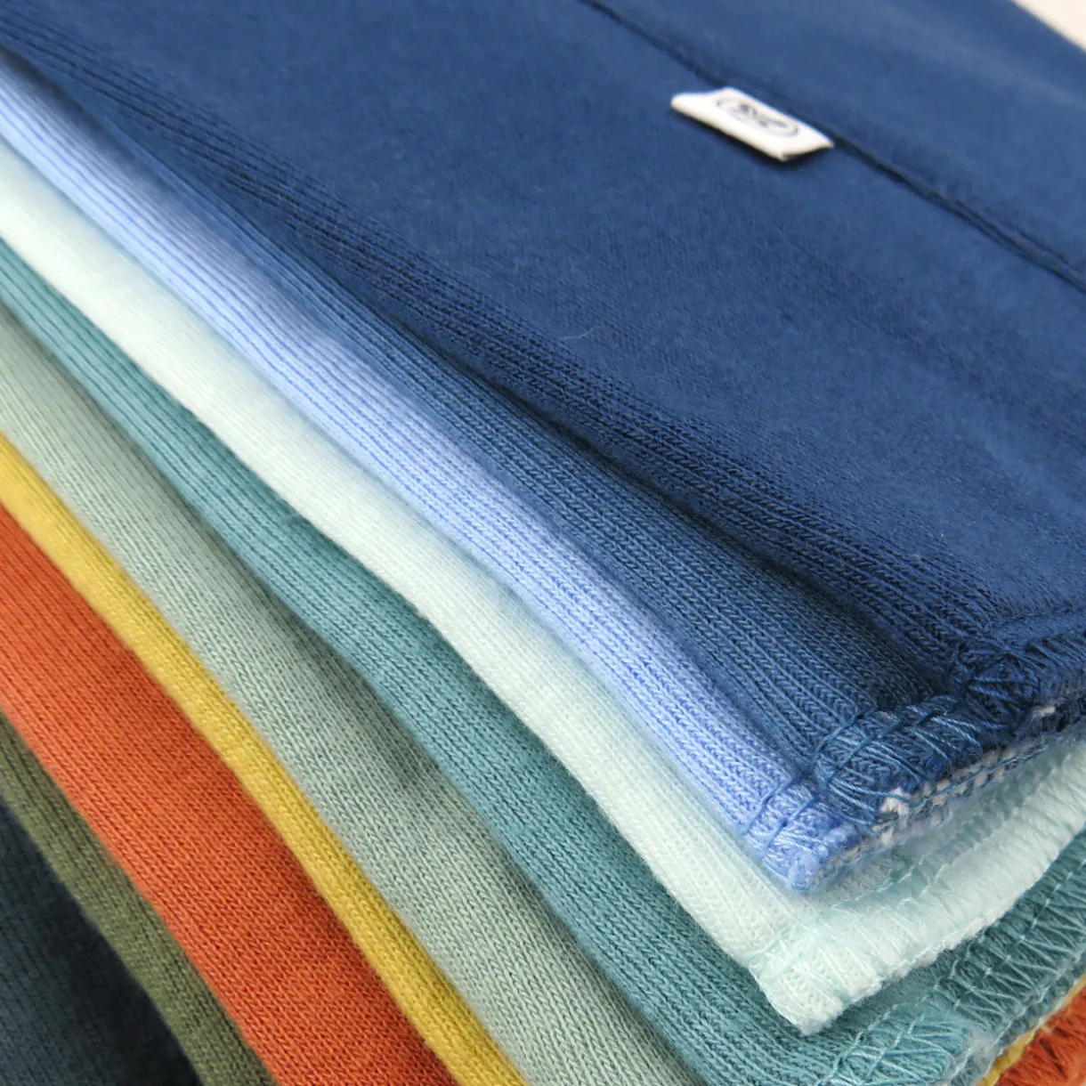 10-Pack Organic Cotton Knit Tri-fold Burp Cloths