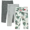 3-Pack Organic Cotton Legging Set