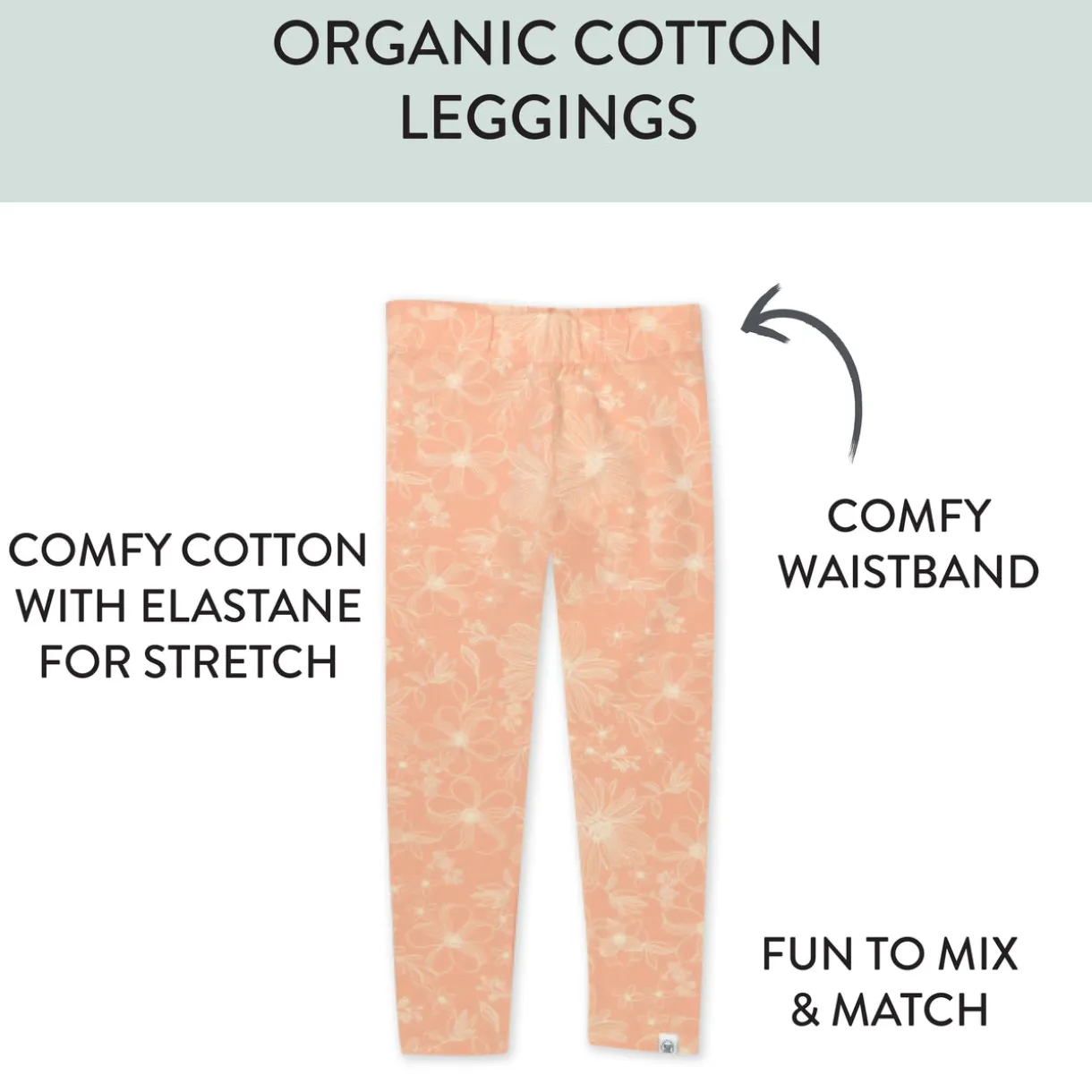 3-Pack Organic Cotton Legging Set