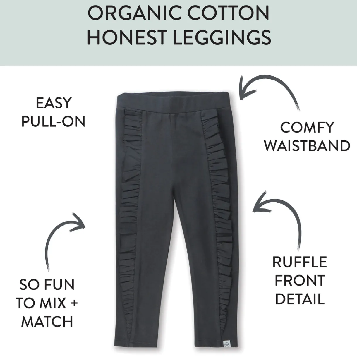 3-Pack Organic Cotton Legging Set