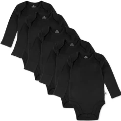 5-Pack Organic Cotton Long Sleeve Bodysuits