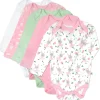 5-Pack Organic Cotton Long Sleeve Bodysuits