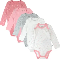 5-Pack Organic Cotton Long Sleeve Bodysuits