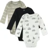 3-Pack Organic Cotton Long Sleeve Bodysuits