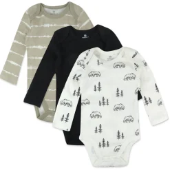3-Pack Organic Cotton Long Sleeve Bodysuits