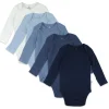 5-Pack Organic Cotton Long Sleeve Bodysuits
