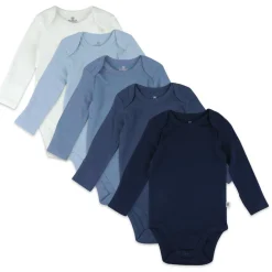 5-Pack Organic Cotton Long Sleeve Bodysuits