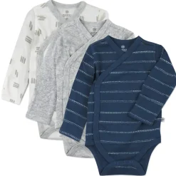 3-Pack Organic Cotton Long Sleeve Side-Snap Bodysuits