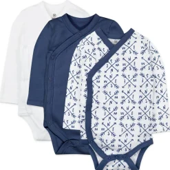 3-Pack Organic Cotton Long Sleeve Side-Snap Bodysuits