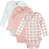 3-Pack Organic Cotton Long Sleeve Side-Snap Bodysuits