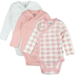 3-Pack Organic Cotton Long Sleeve Side-Snap Bodysuits