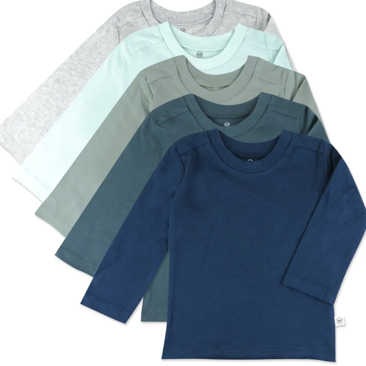 5-Pack Organic Cotton Long Sleeve T-Shirts