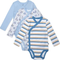 3-Pack Organic Cotton Long Sleeve Side-Snap Bodysuits