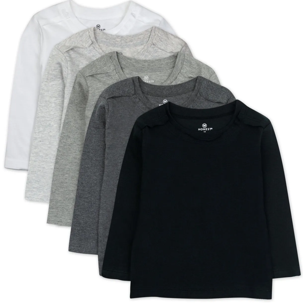 5-Pack Organic Cotton Long Sleeve T-Shirts