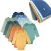 20-Pack Organic Cotton Long Sleeve Bodysuit & Knit Tri-fold Burp Cloth Bundle