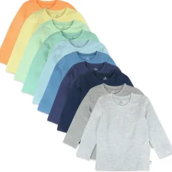10-Pack Organic Cotton Long Sleeve T-Shirts