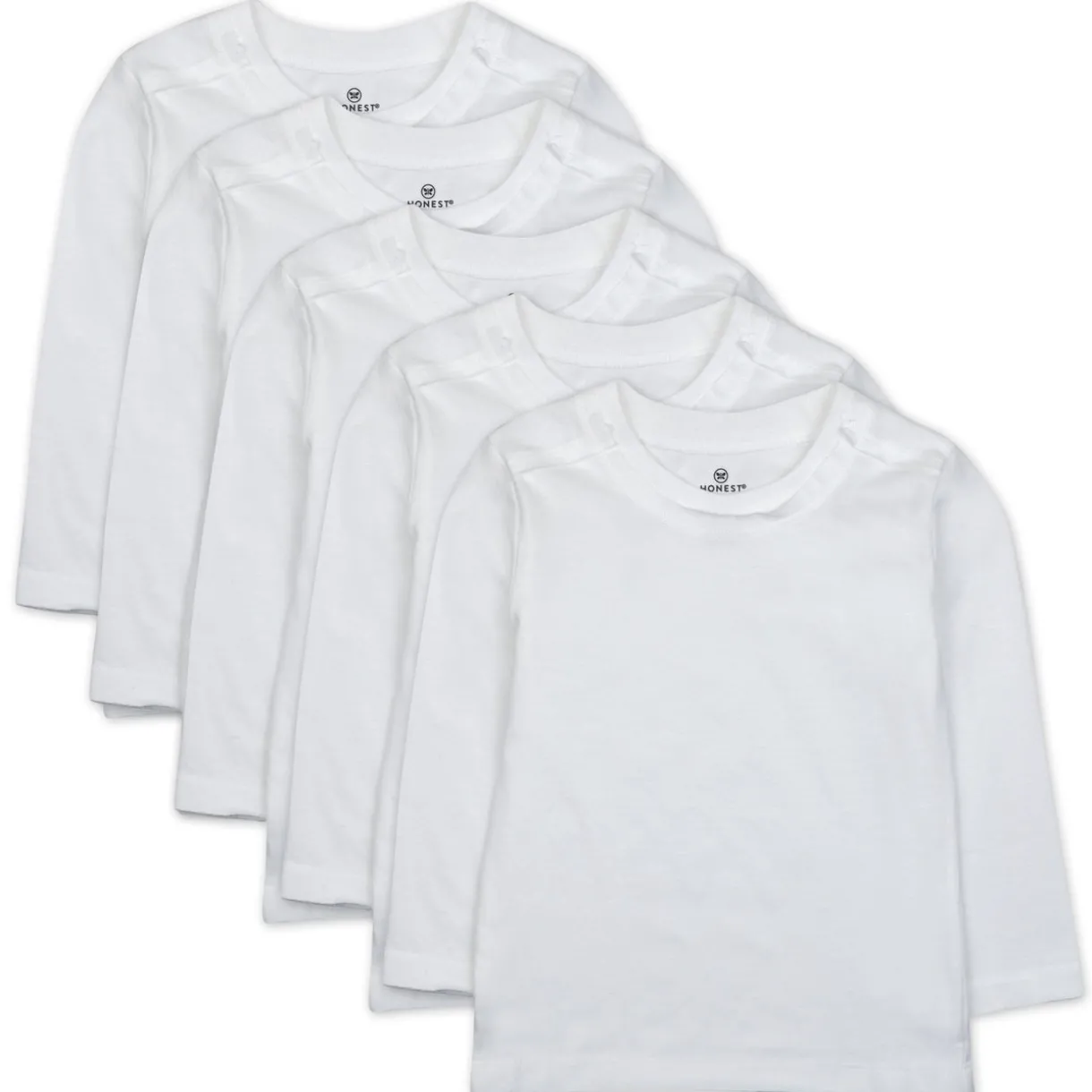 5-Pack Organic Cotton Long Sleeve T-Shirts