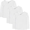 3-Pack Organic Cotton Long Sleeve Side-Snap Side-Snap Tops