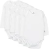 5-Pack Organic Cotton Long Sleeve Bodysuits