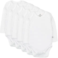 5-Pack Organic Cotton Long Sleeve Bodysuits