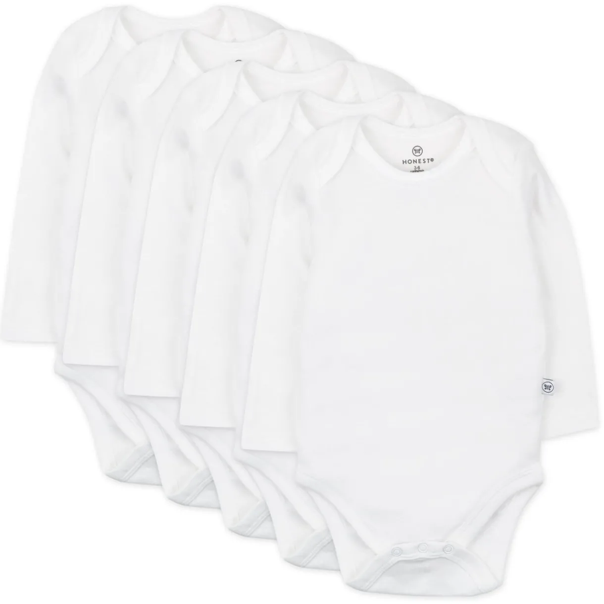5-Pack Organic Cotton Long Sleeve Bodysuits
