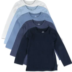 5-Pack Organic Cotton Long Sleeve T-Shirts