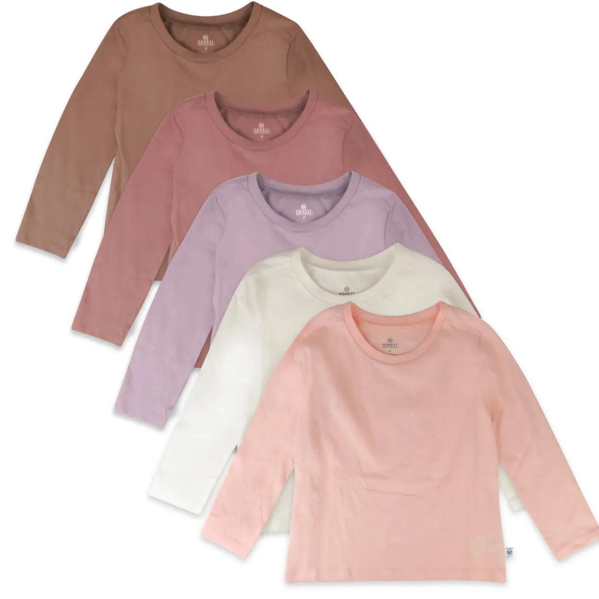 5-Pack Organic Cotton Long Sleeve T-Shirts