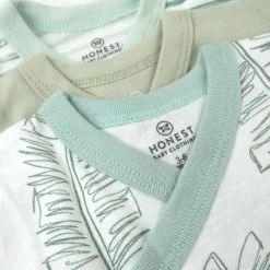 3-Pack Organic Cotton Long Sleeve Side-Snap Bodysuits
