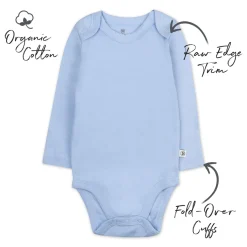 5-Pack Organic Cotton Long Sleeve Bodysuits