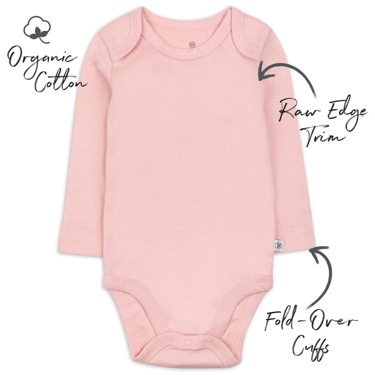 5-Pack Organic Cotton Long Sleeve Bodysuits